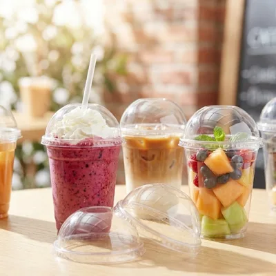 Dômes 78 mm pour gobelets 25/30 cl (Carton de 2500)