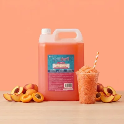 Bidon de sirop granita (5L) — Pêche-abricot