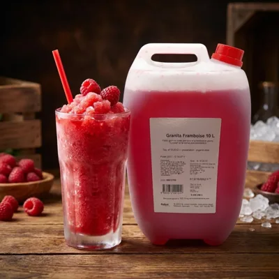 Bidon de sirop granita (10L) — Framboise